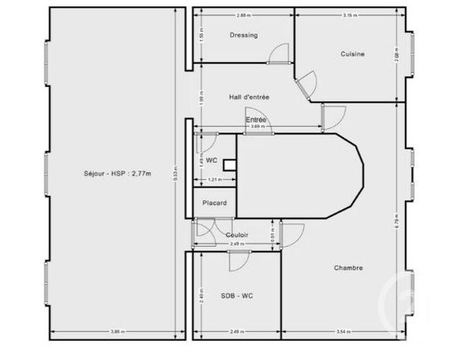 Appartement F3 à vendre - 2 pièces - 84.32 m2 - NEUILLY SUR SEINE - 92 - ILE-DE-FRANCE - Century 21 Victor Hugo - Trocadéro
