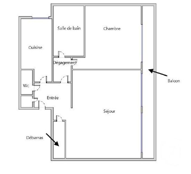 Appartement F2 à louer - 2 pièces - 64.96 m2 - PARIS - 75015 - ILE-DE-FRANCE - Century 21 Victor Hugo - Trocadéro
