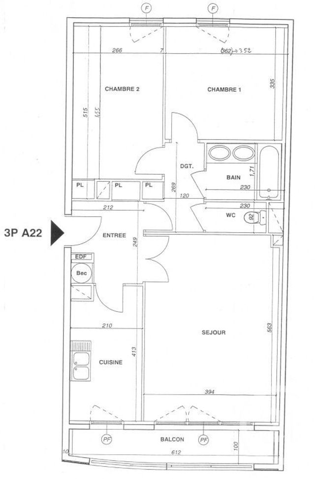 Appartement F3 à vendre - 3 pièces - 69.33 m2 - COURBEVOIE - 92 - ILE-DE-FRANCE - Century 21 Victor Hugo - Trocadéro