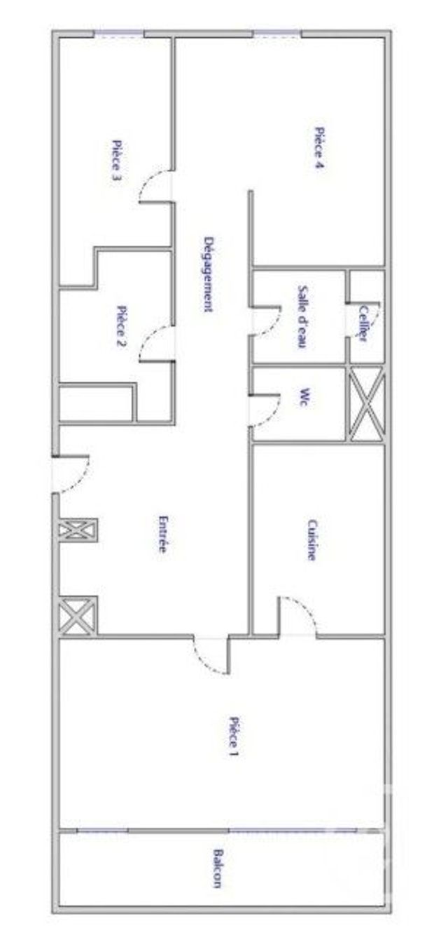 Appartement F3 à vendre - 3 pièces - 69.33 m2 - COURBEVOIE - 92 - ILE-DE-FRANCE - Century 21 Victor Hugo - Trocadéro