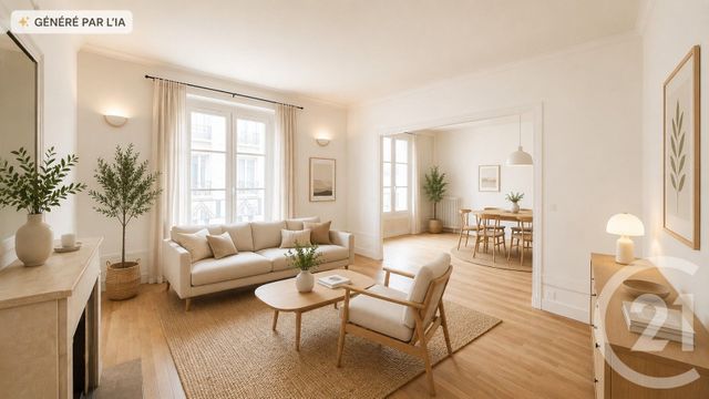 Appartement F3 à vendre - 3 pièces - 80.64 m2 - PARIS - 75016 - ILE-DE-FRANCE - Century 21 Victor Hugo - Trocadéro