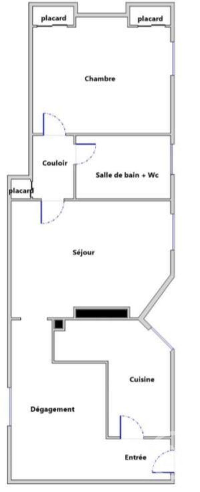 Appartement F2 à louer - 2 pièces - 48.1 m2 - PARIS - 75007 - ILE-DE-FRANCE - Century 21 Victor Hugo - Trocadéro