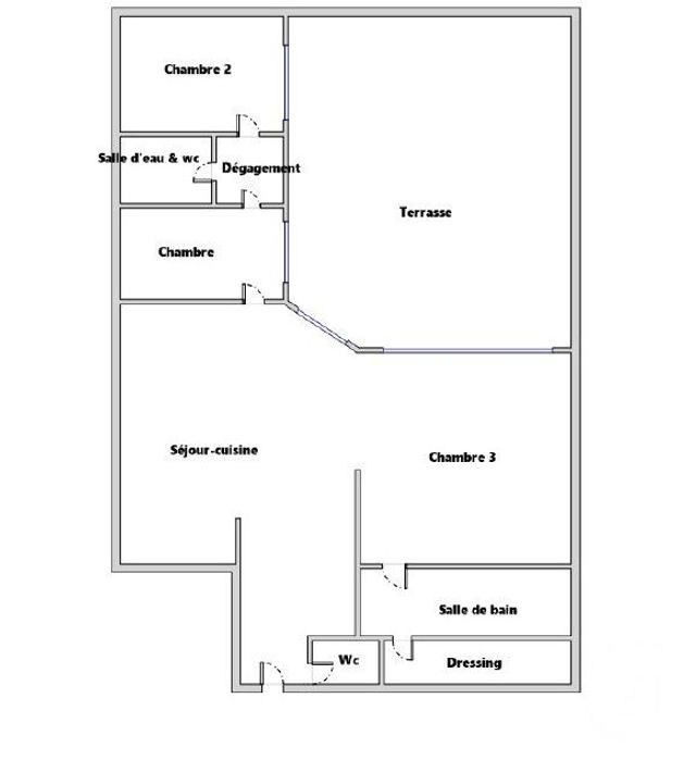 Appartement F4 à louer - 4 pièces - 83.9 m2 - PARIS - 75016 - ILE-DE-FRANCE - Century 21 Victor Hugo - Trocadéro